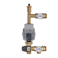 Regelstation Messing – WILO Pumpe + ESBE Dreiwegeventil Kvs 3,4 | 20-50 °C Wigell