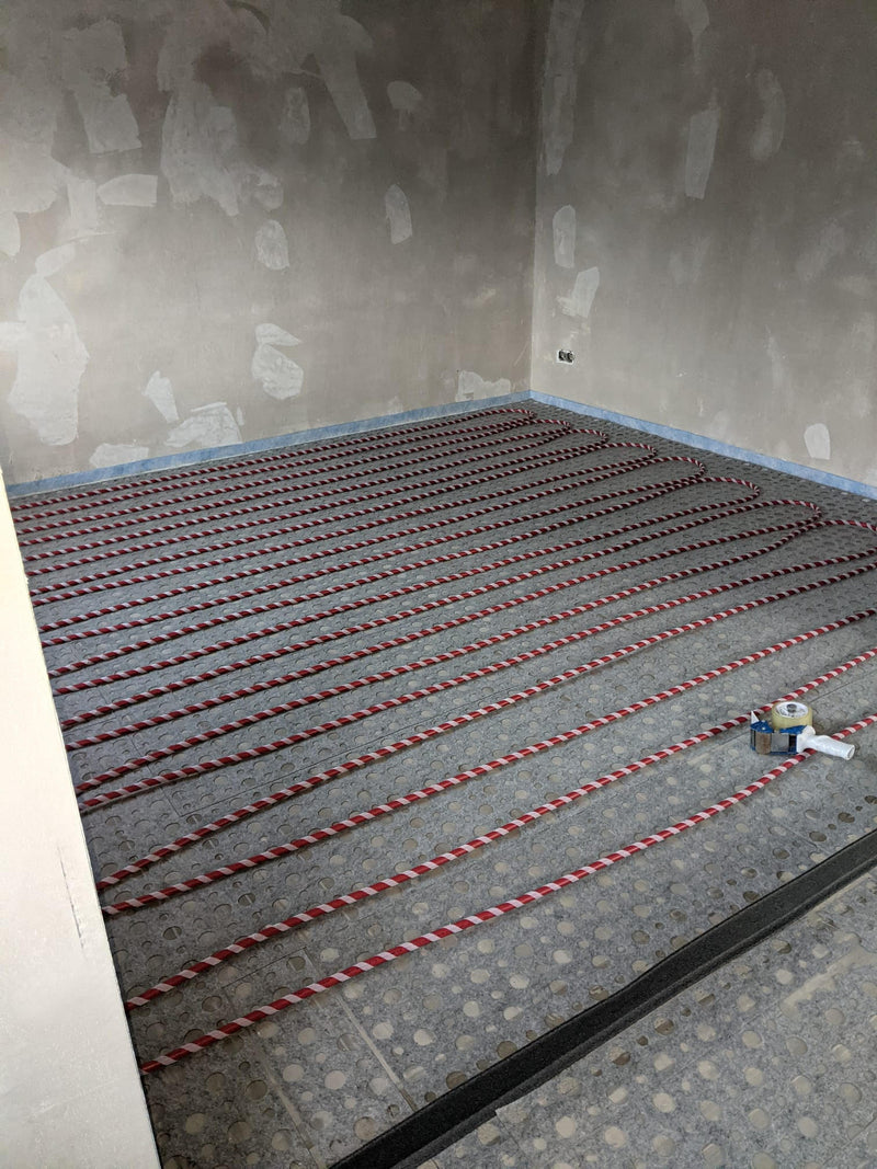 TempusFlat Klett Dünnschicht Fußbodenheizung Hertoec