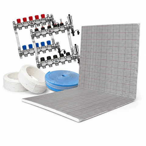 Tackersystem Fußbodenheizung Komplettset 100 m² MC Therm
