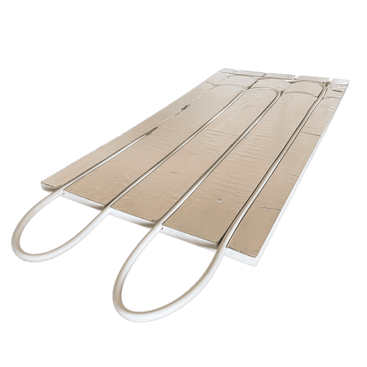ArdusAlu EPS - Platte – Gerades Element für Fußbodenheizung Trockenbau mit Rohr diagonal - MC Therm Shop