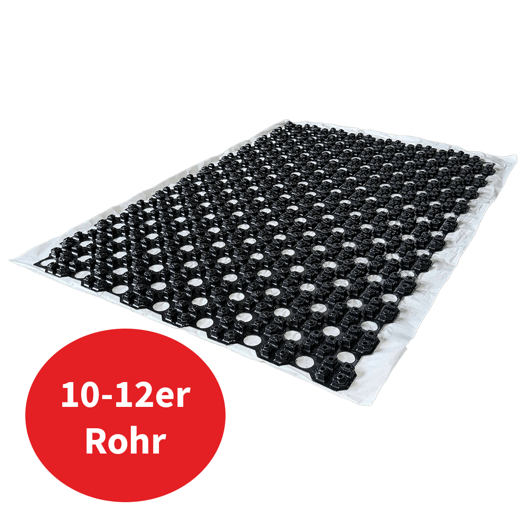 10m² Dünnschicht Fußbodenheizung Noppenfolie NerthusFlow für 10-12er Rohr