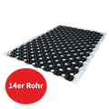10m² Dünnschicht Fußbodenheizung Noppenfolie NerthusFlow für 14er Rohr