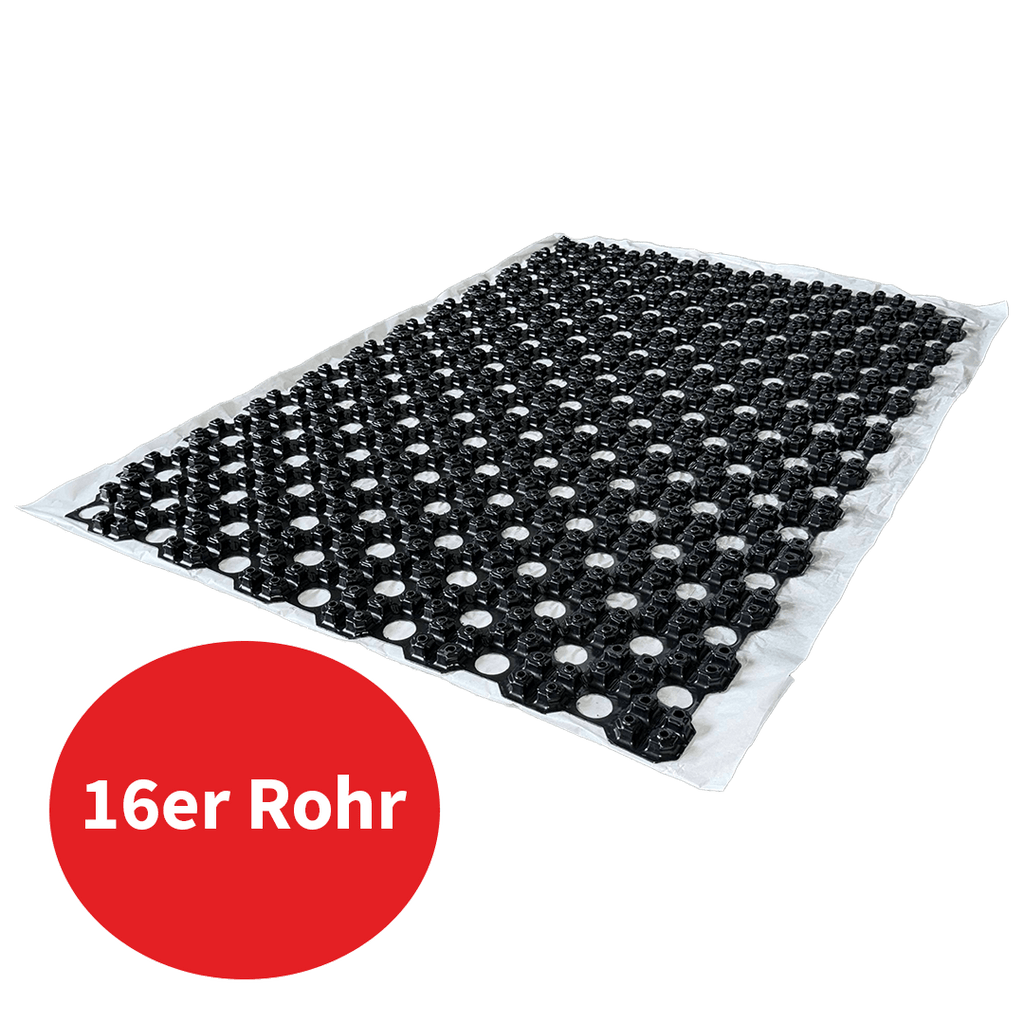 10m² Dünnschicht Fußbodenheizung Noppenfolie NerthusFlow für 16er Rohr