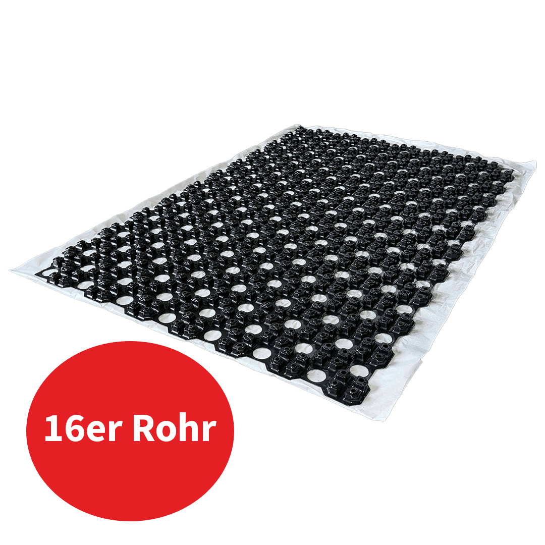 10m² Dünnschicht Fußbodenheizung Noppenfolie NerthusFlow für 16er Rohr