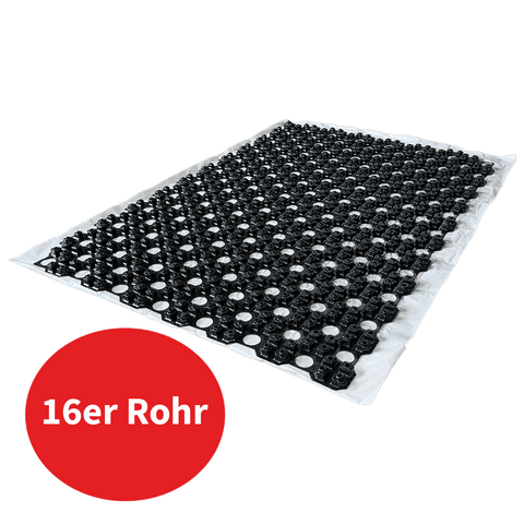 10m² Dünnschicht Fußbodenheizung Noppenfolie NerthusFlow für 16er Rohr