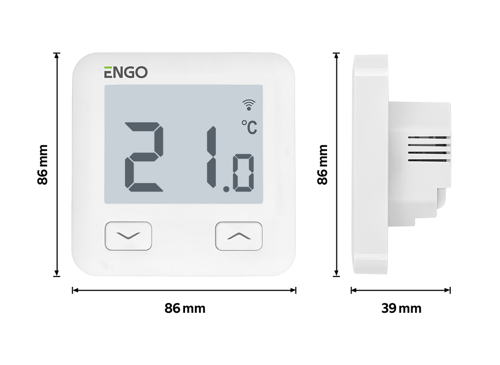 E10-B/W 230V – Wifi-Raumthermostat Engo Controls