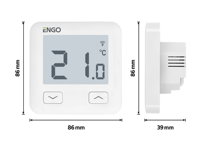 E10-B/W 230V – Wifi-Raumthermostat Engo Controls