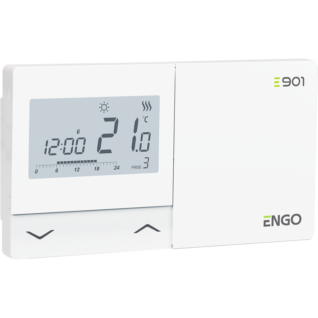 E901 - Programmierbarer, kabelgebundener Temperaturregler Engo Controls