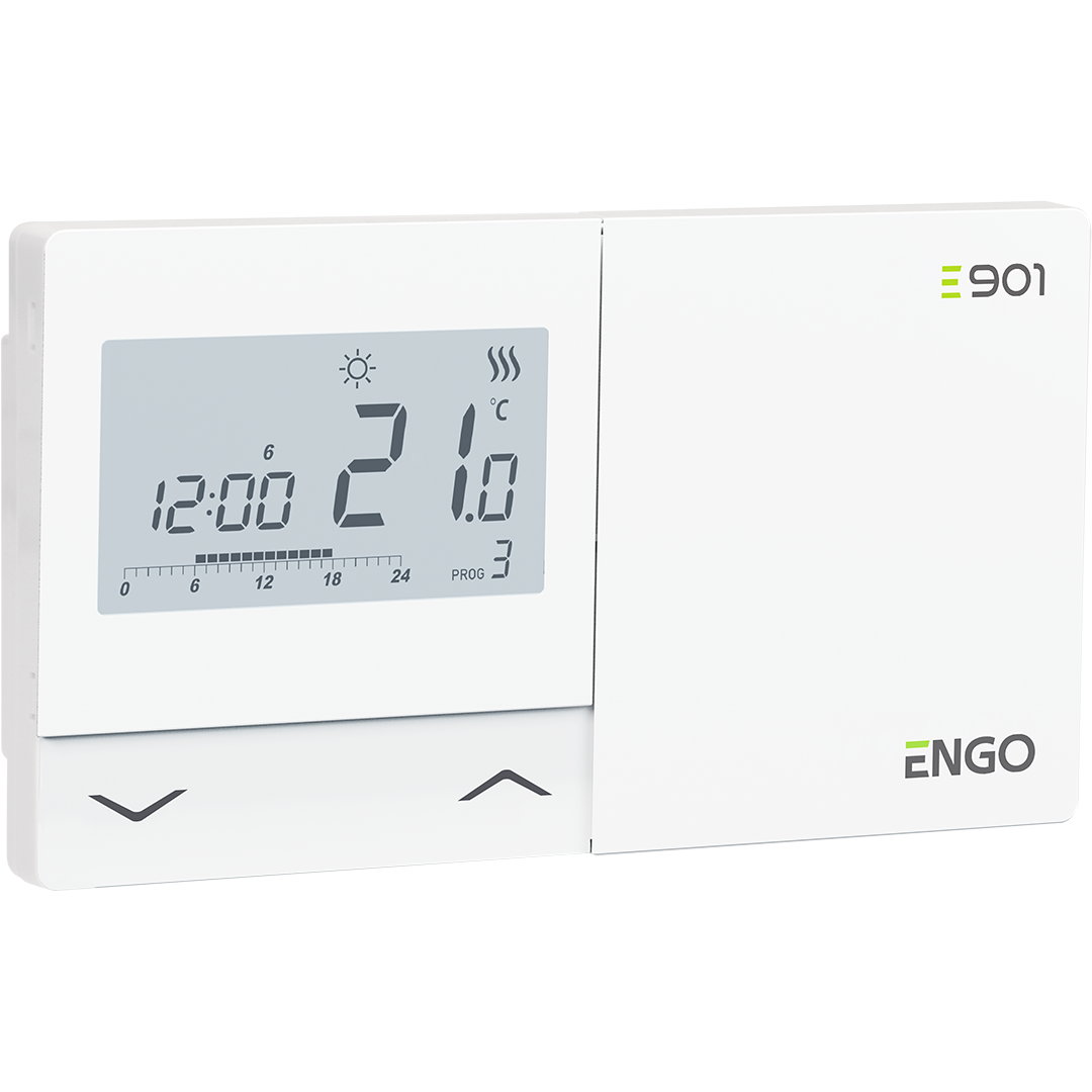 E901 - Programmierbarer, kabelgebundener Temperaturregler Engo Controls