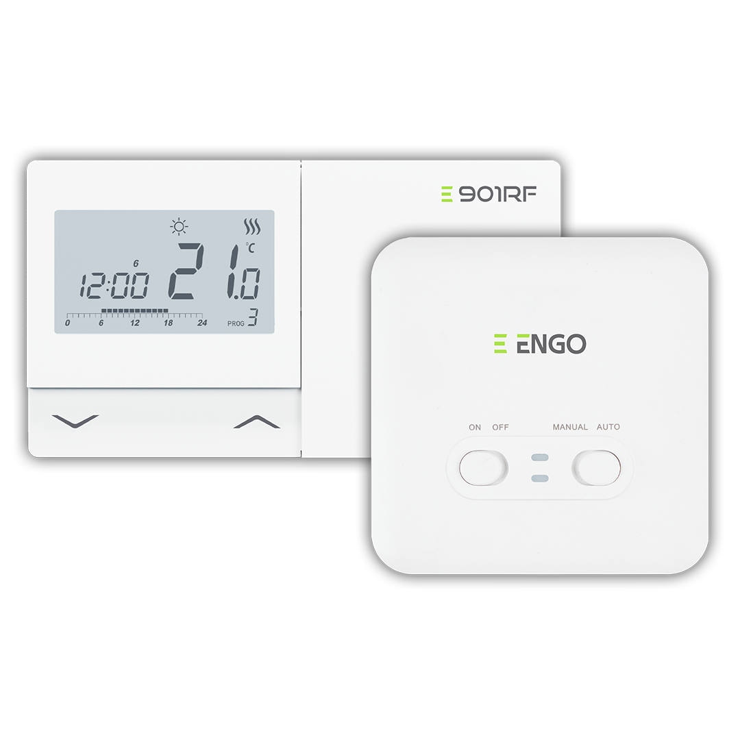 E901-RF – Kabelloses Funk-Thermostat 868 MHz Engo Controls