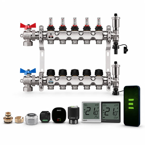 Heizkreisverteilerset konfigurierbar | Fußbodenheizung Set-Rabatt MC Therm