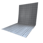 Hohlkammerprofilplatte mit Rasteraufdruck für Fußbodenheizung zum Tackern