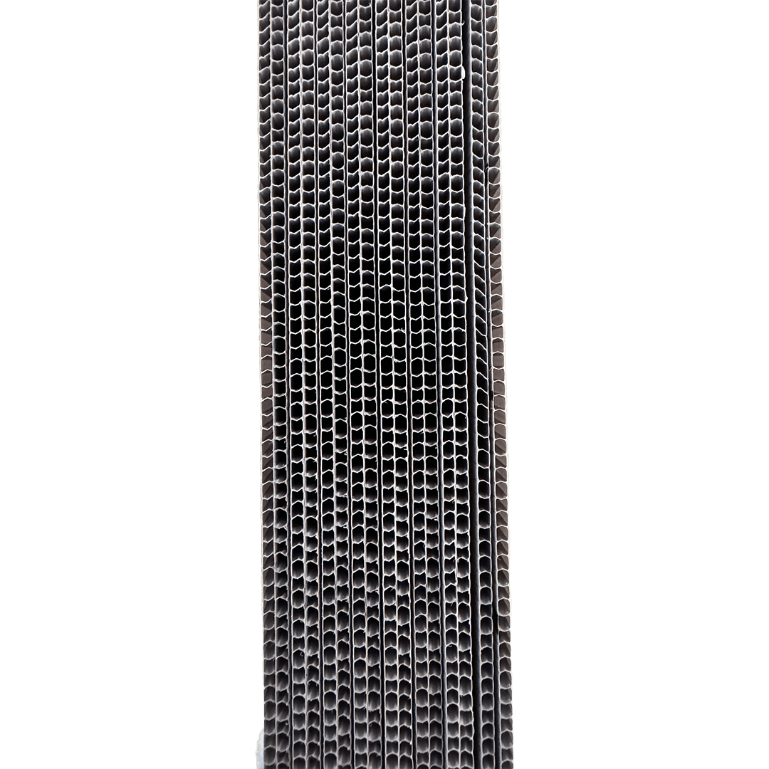 Hohlkammerprofilplatte mit Rasteraufdruck für Fußbodenheizung zum Tackern - Waben