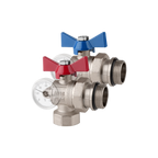 Eckkugelhahn-Anschluss-Set für Heizkreisverteiler – Platzsparend & effizient! Wigell