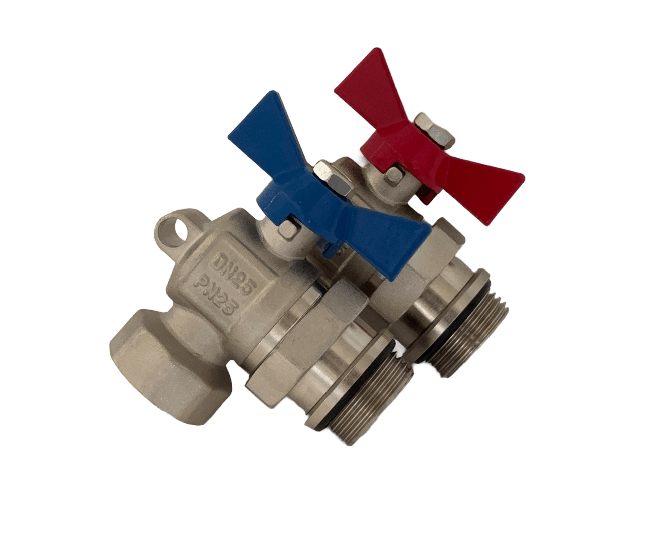 Eckkugelhahn-Anschluss-Set für Heizkreisverteiler – Platzsparend & effizient! Wigell