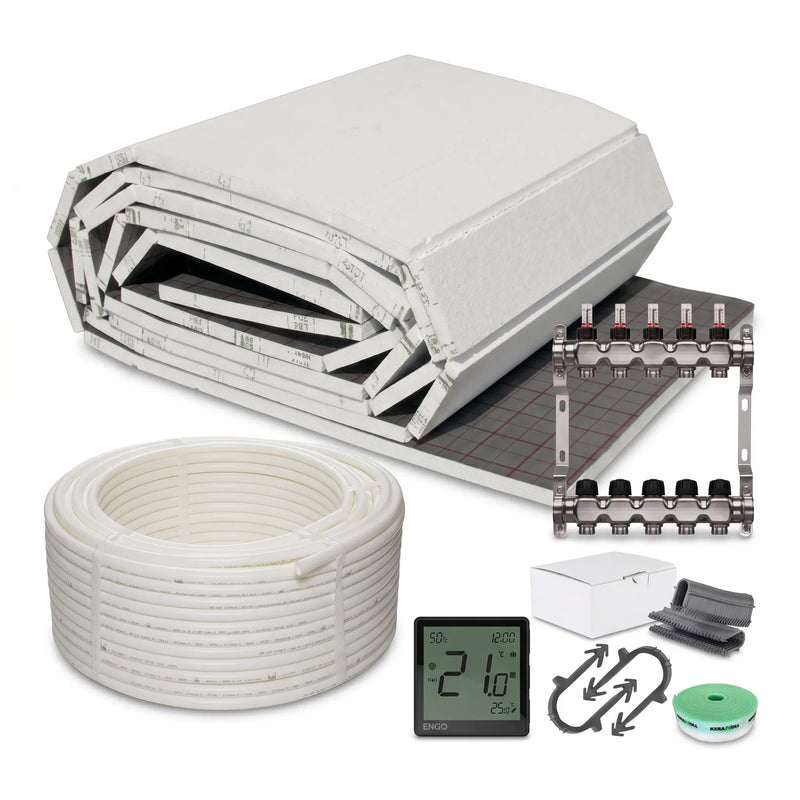 Tackersystem Fußbodenheizung Komplettset 90 m² MC Therm