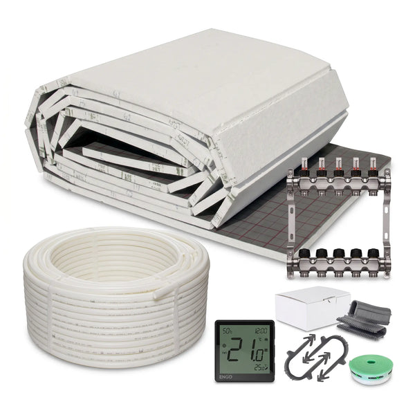 Tackersystem Fußbodenheizung Komplettset 160 m² MC Therm