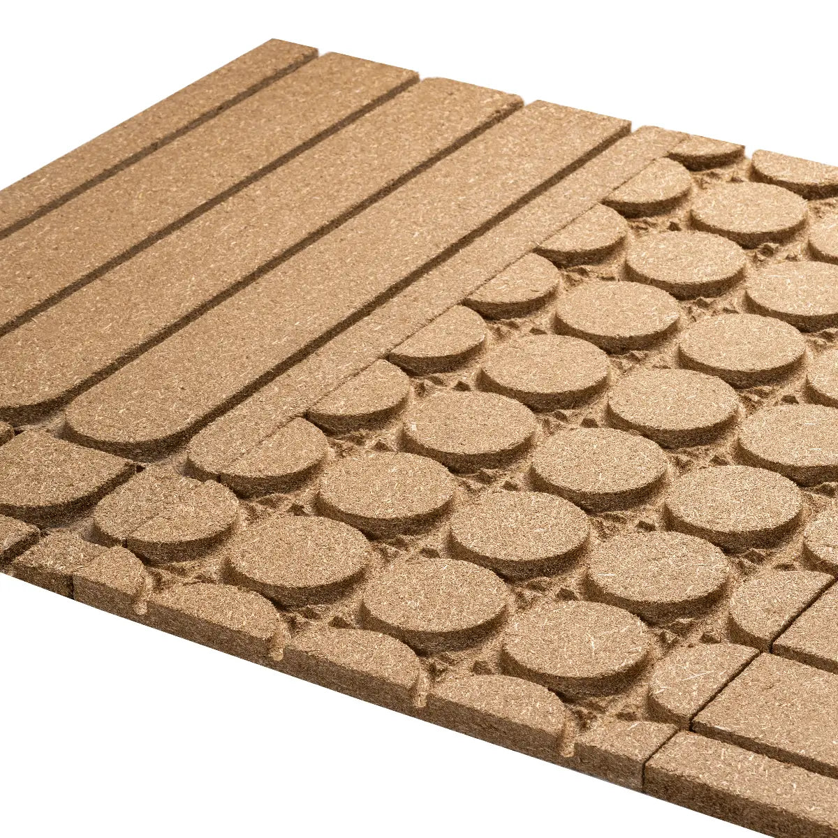 Trockenbau Akustik Holzfaser gerades Element - die ökologische Fußbodenheizung MC Therm Systemtechnik