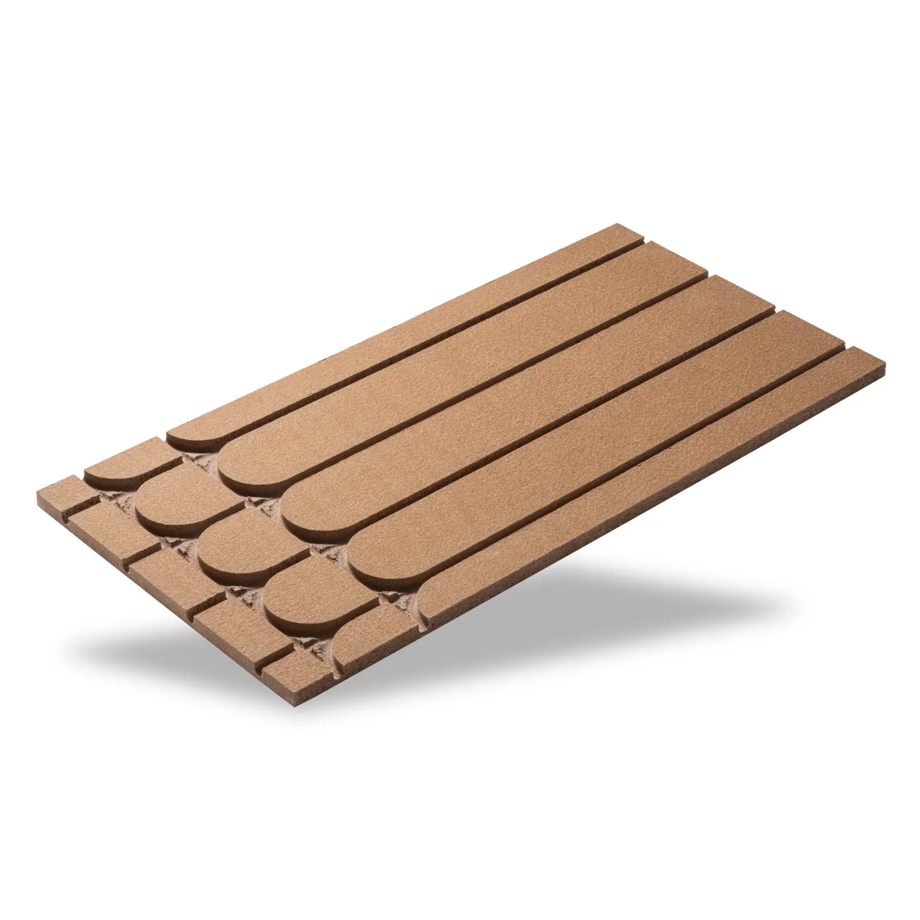 Trockenbau Akustik Holzfaser gerades Element - die ökologische Fußbodenheizung MC Therm Systemtechnik