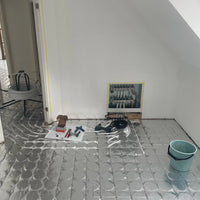 Trockenbau Wärmeleitplatten mit Alu-Schicht – verlegtes System, Ansicht 1