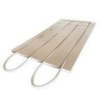 ArdusAlu EPS - Platte – Gerades Element für Fußbodenheizung Trockenbau mit Rohr diagonal - MC Therm Shop