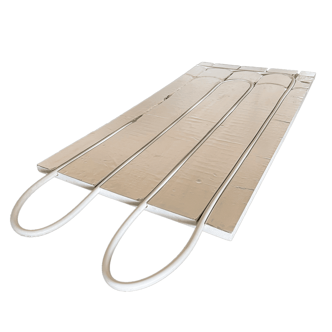 ArdusAlu EPS - Platte – Gerades Element für Fußbodenheizung Trockenbau mit Rohr diagonal - MC Therm Shop