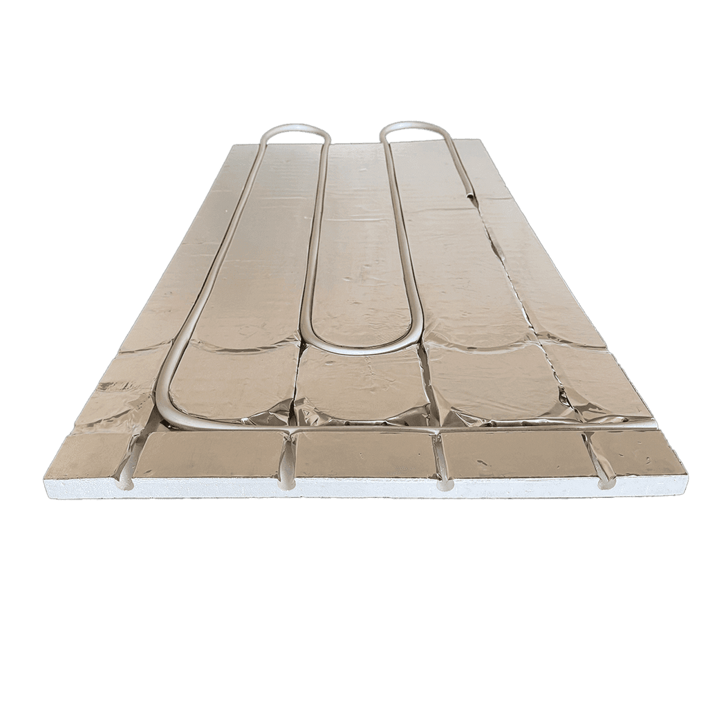 ArdusAlu EPS - Platte – Gerades Element für Fußbodenheizung Trockenbau mit Rohr frontal - MC Therm Shop