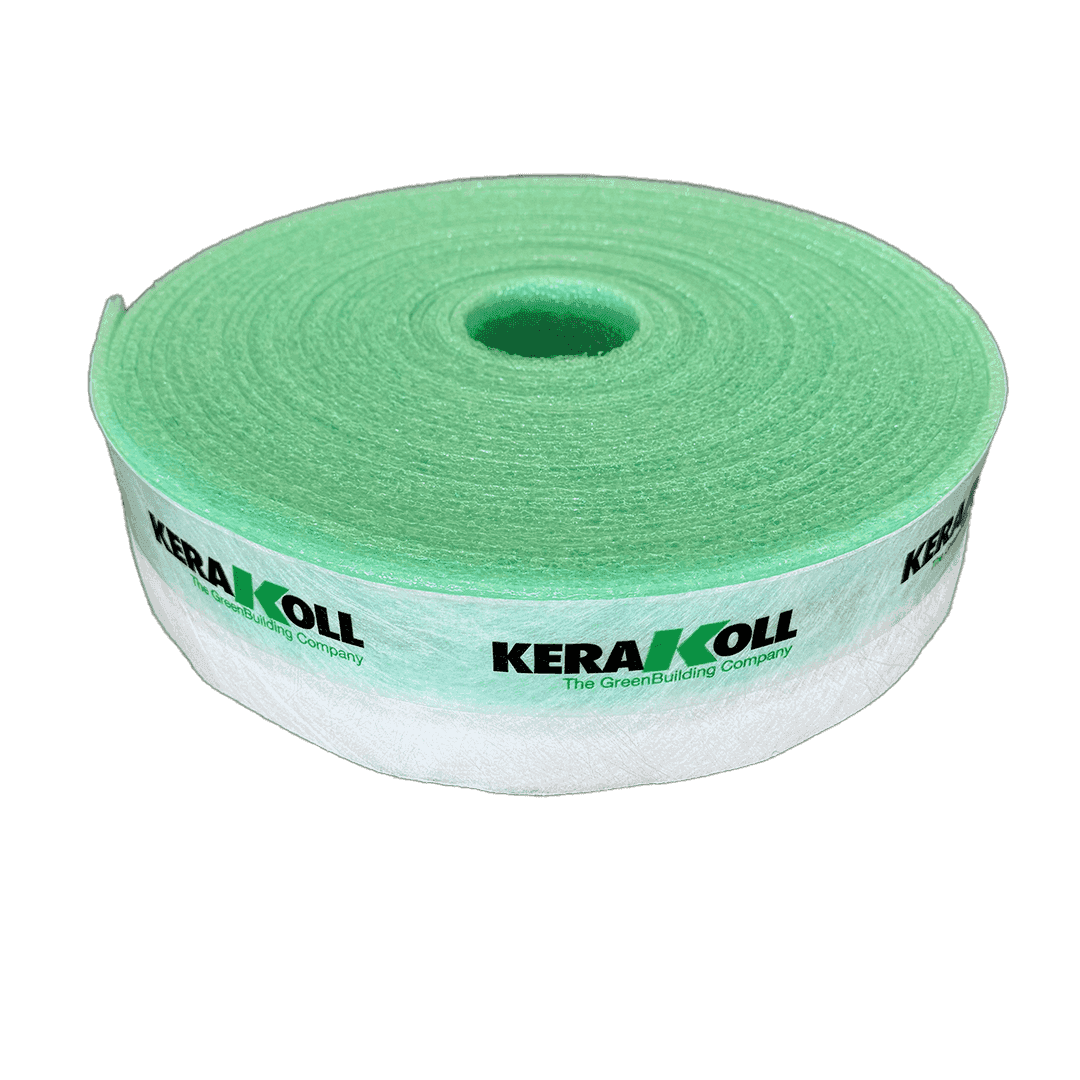 50mm hoher Kerakoll Randdämmstreifen mit Armierung für Spezialestrich im Dünnschichtsystem