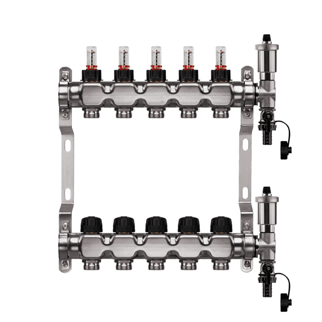 Heizkreisverteiler mit Topmeter und automatischem Entlüfter (KAMM) - MC Therm Shop