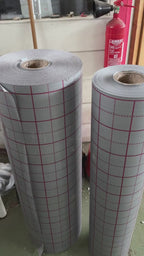 Rasterfolie für Fußbodenheizung mit Bändchengewebe – Meterware