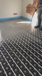 10m² Dünnschicht Fußbodenheizung Noppenfolie NerthusFlow für 14er Rohr