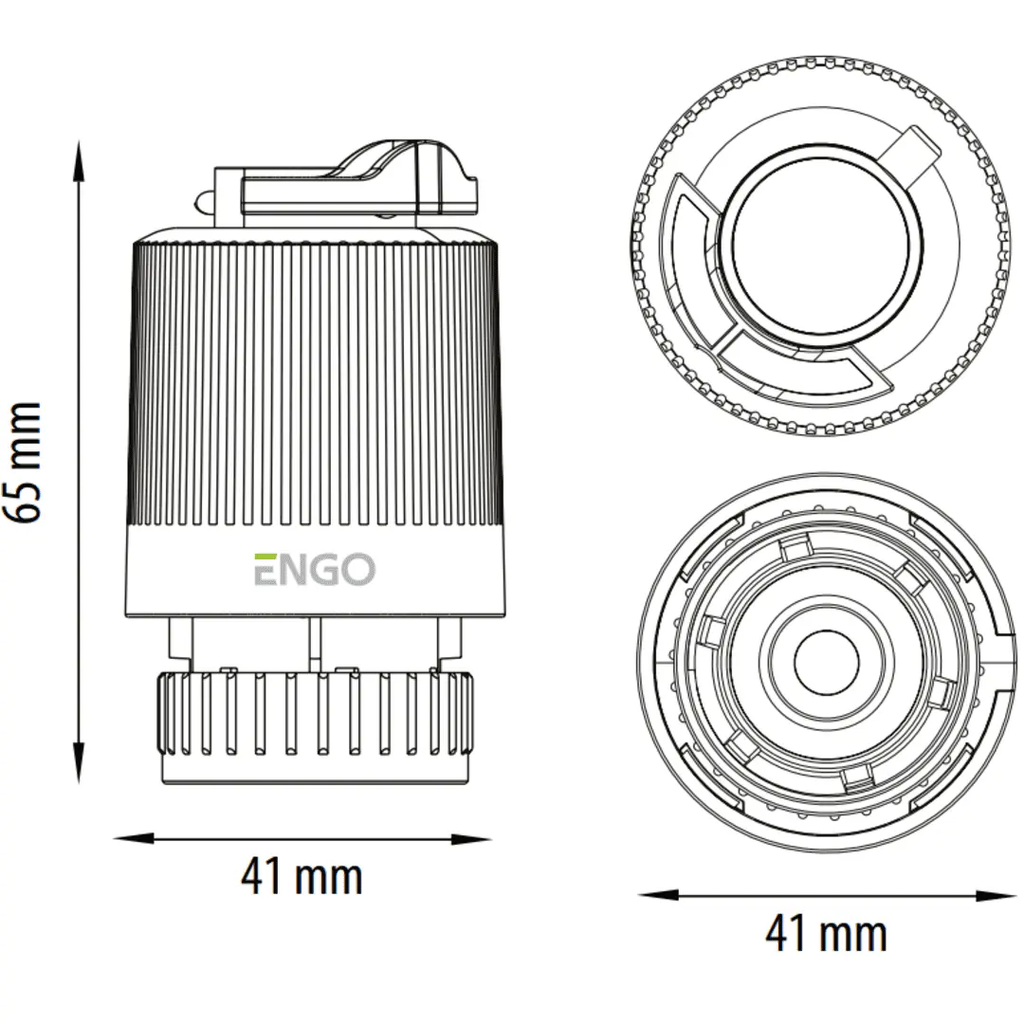 Thermoelektrischer Stellantrieb Engo E30NC - 230 für Fußbodenheizung - MC Therm Shop