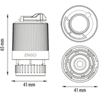 Thermoelektrischer Stellantrieb Engo E30NC - 230 für Fußbodenheizung - MC Therm Shop
